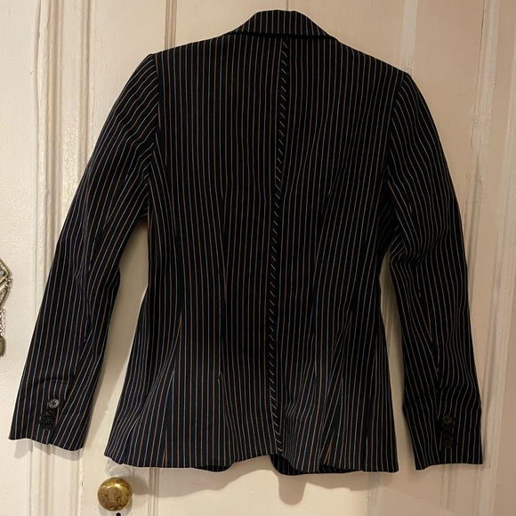 Derek Lam 10 Crosby Power Pin Stripe Blazer - Picture 2 of 12